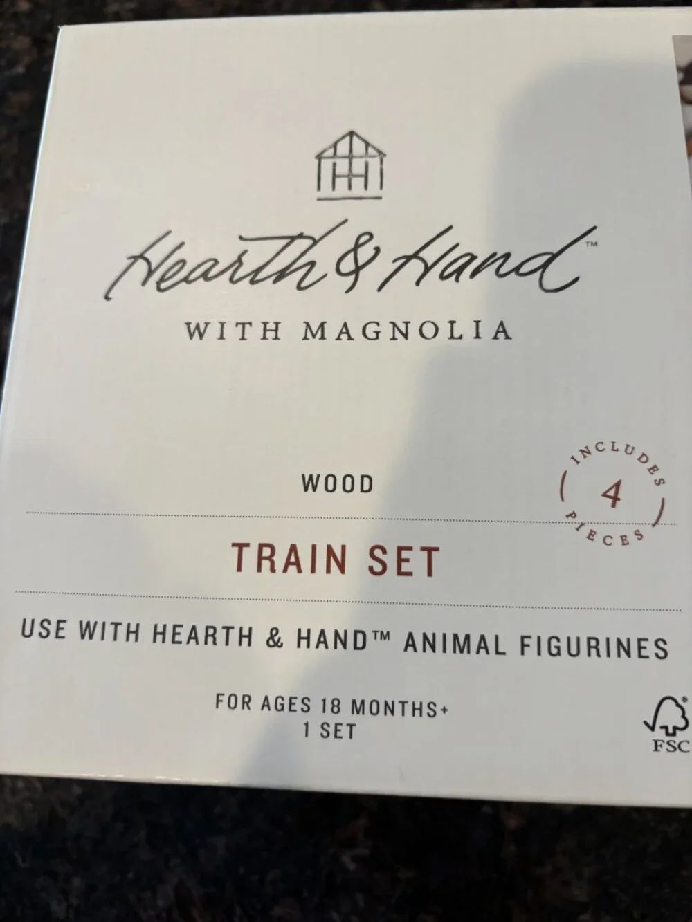 NIB Hearth & Hand Wood Train Set